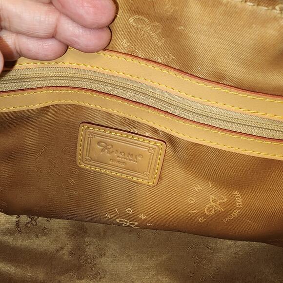 RIONI BRIONI SIGNATURE LAUREN 32 DOMED SATCHEL BAG ITALY - Picture 11 of 11